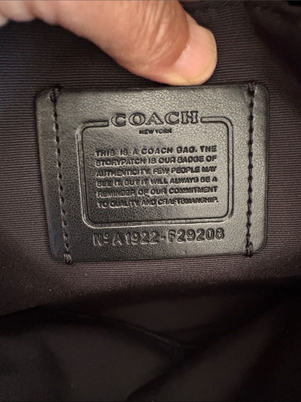 Coach Brown Signature Canvas Tote with Black Trim - Picture 7 of 7